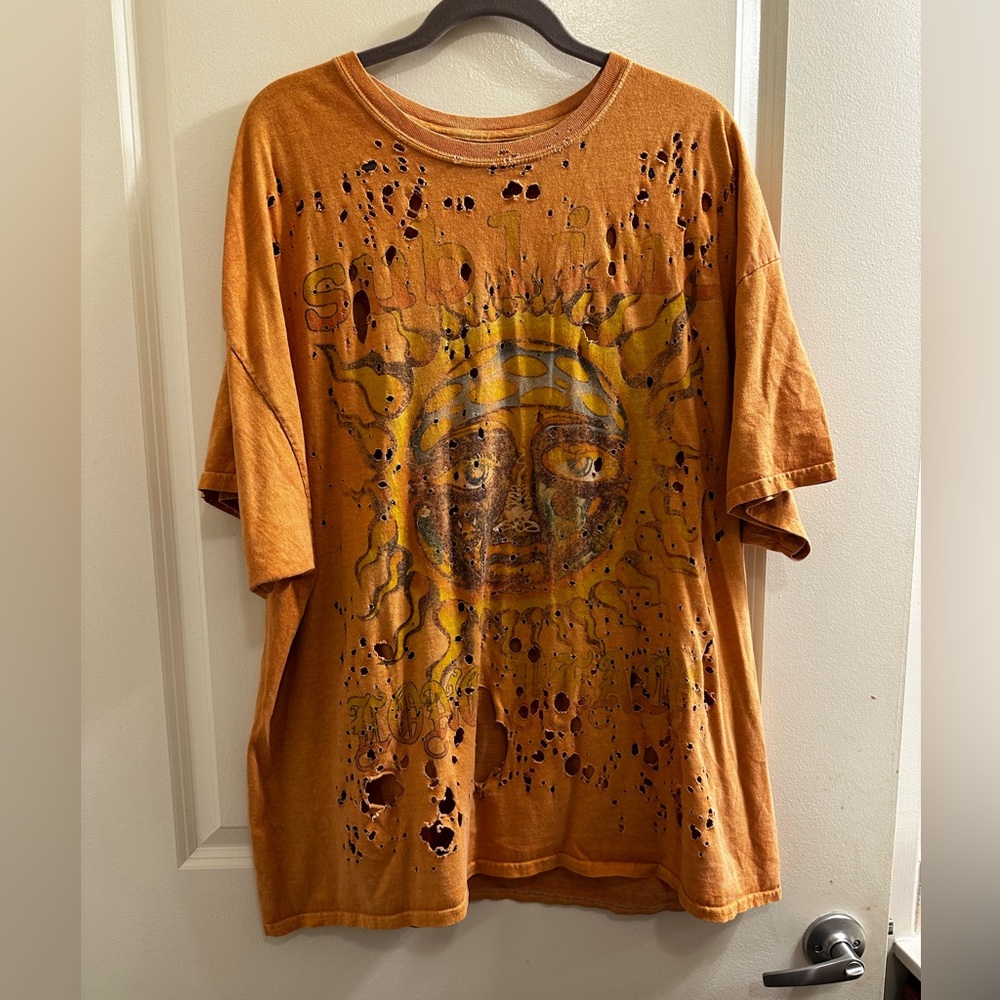 Urban Outfitters Oversized Distressed Graphic Tee